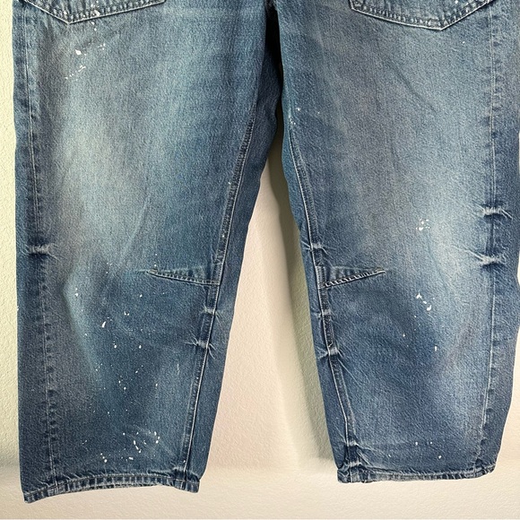 WE THE FREE Moxie Blue Slouchy Denim Jeans SZ 30 - Picture 4 of 9